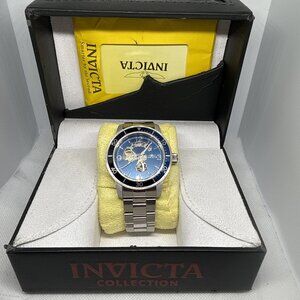 Invicta Specialty Mechanical Watch 38543 Men's 45mm Blue Skeleton Dial SS